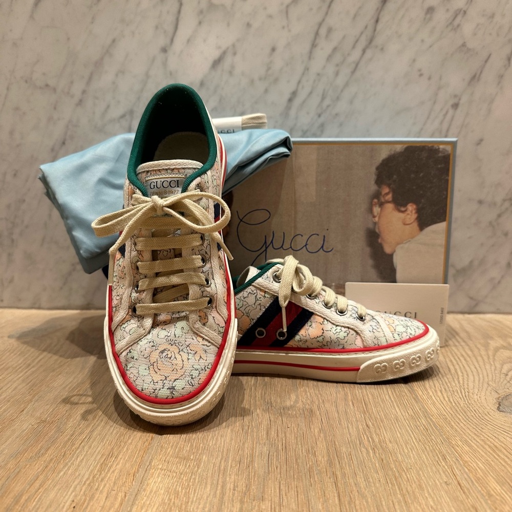 Gucci 1977 Tennis Sepang  Tracy Floral Sneakers